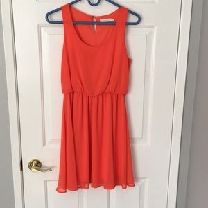 Tangerine orange dress